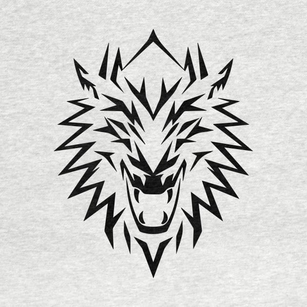 Wolf head symbol icon logo by Creative Art Store